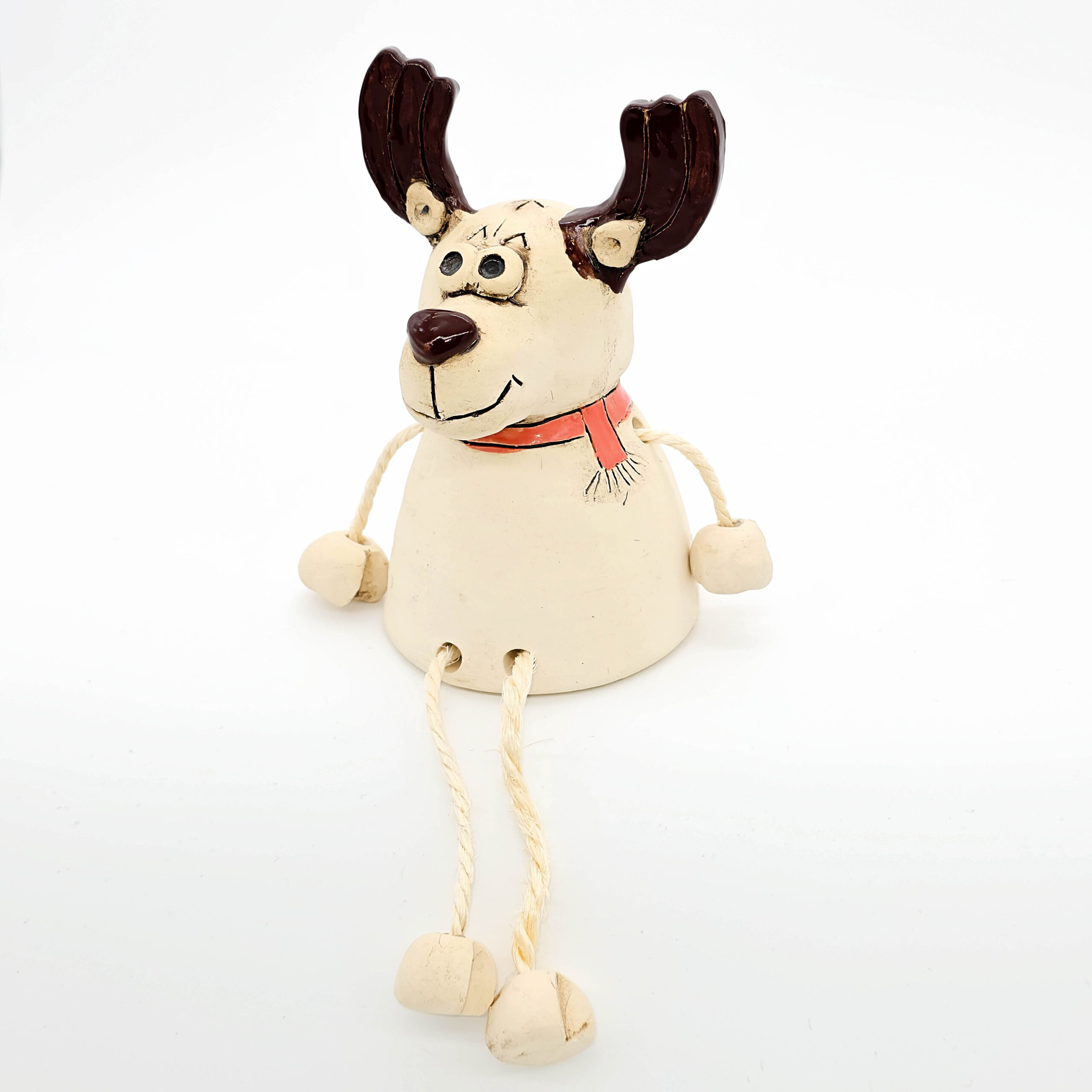 Kantenhocker Elch aus Ton