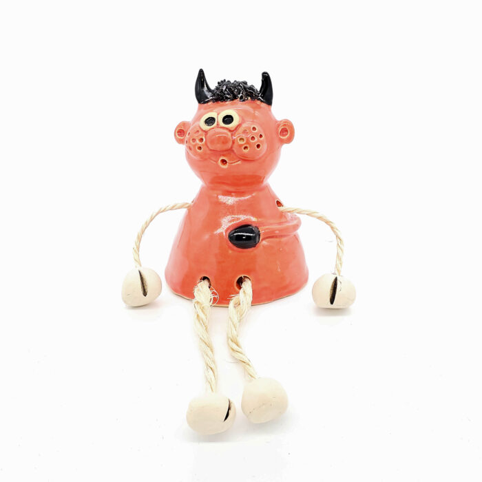 Kantenhocker Teufel aus Ton