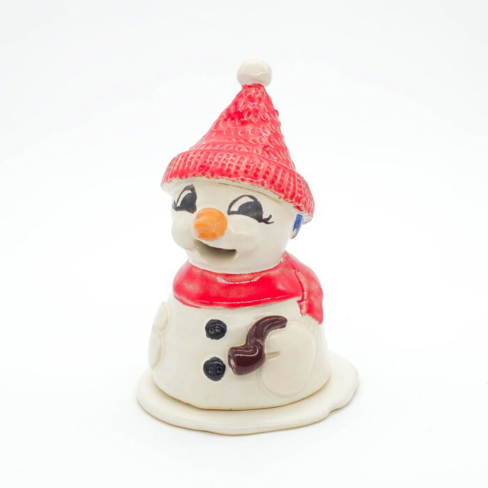 Räucherschneeman aus Ton