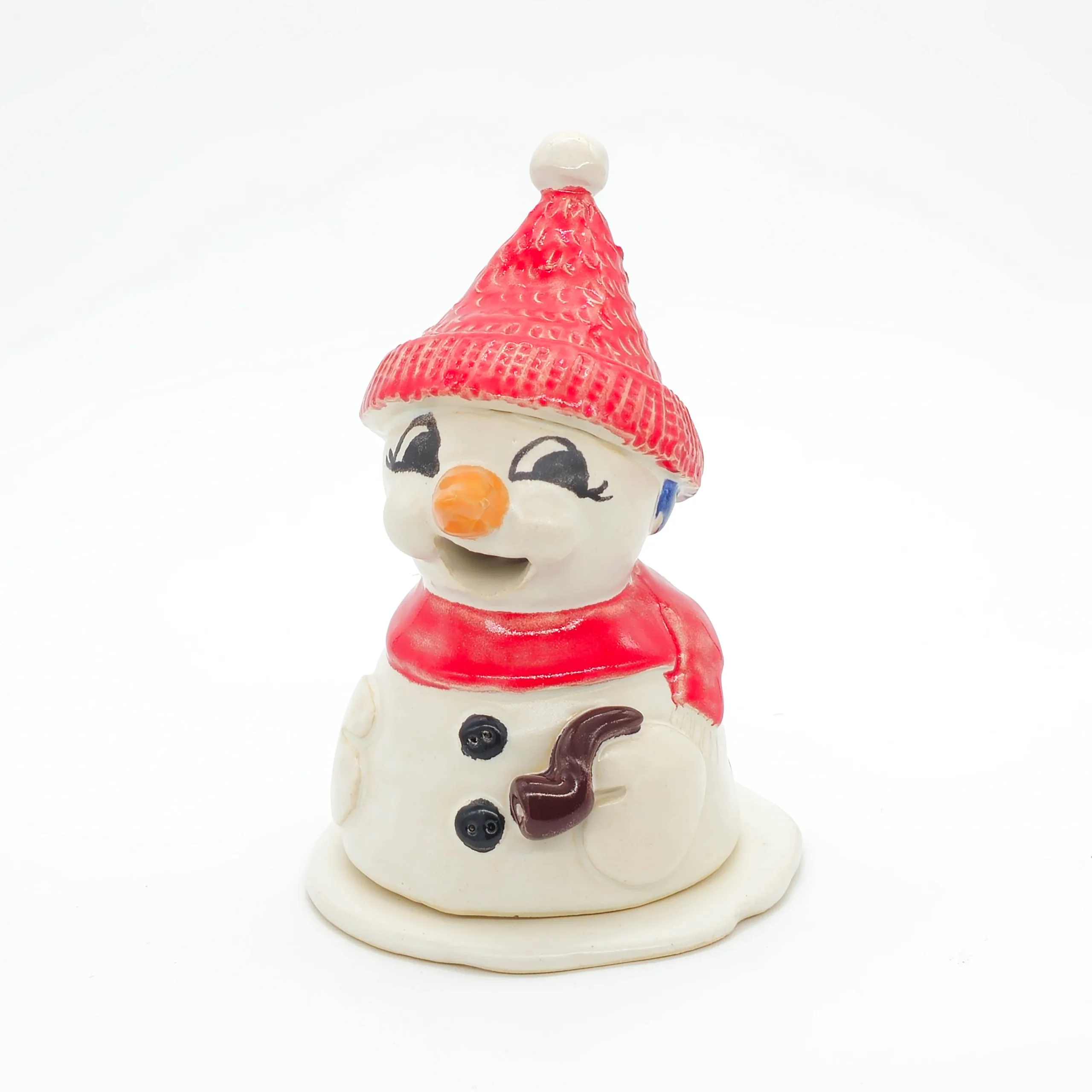 Räucherschneeman aus Ton