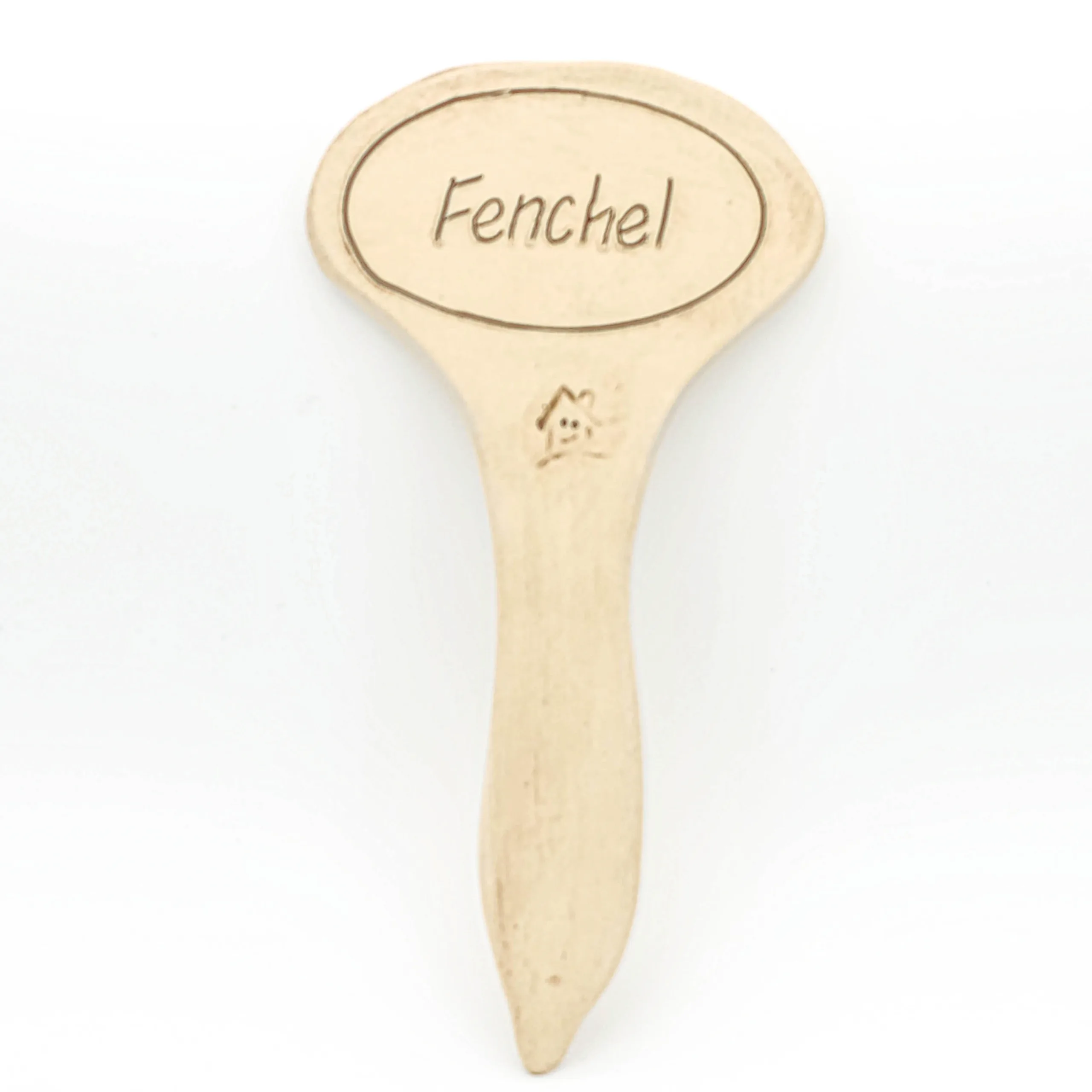 Kräuterschild aus Ton für Fenchel