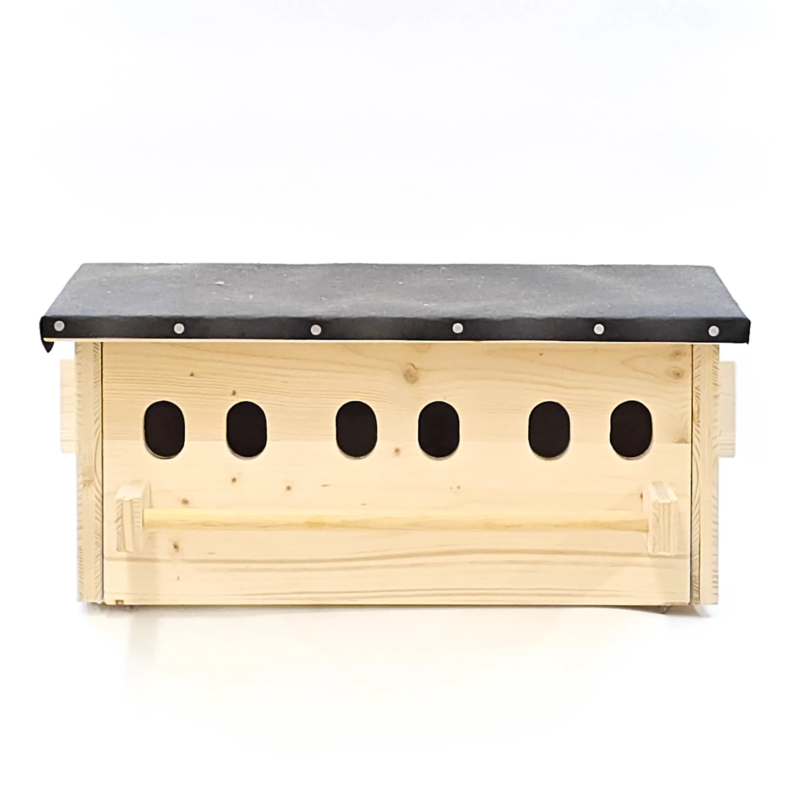 Nisthilfe für Vögel/Sperlinge aus Holz.