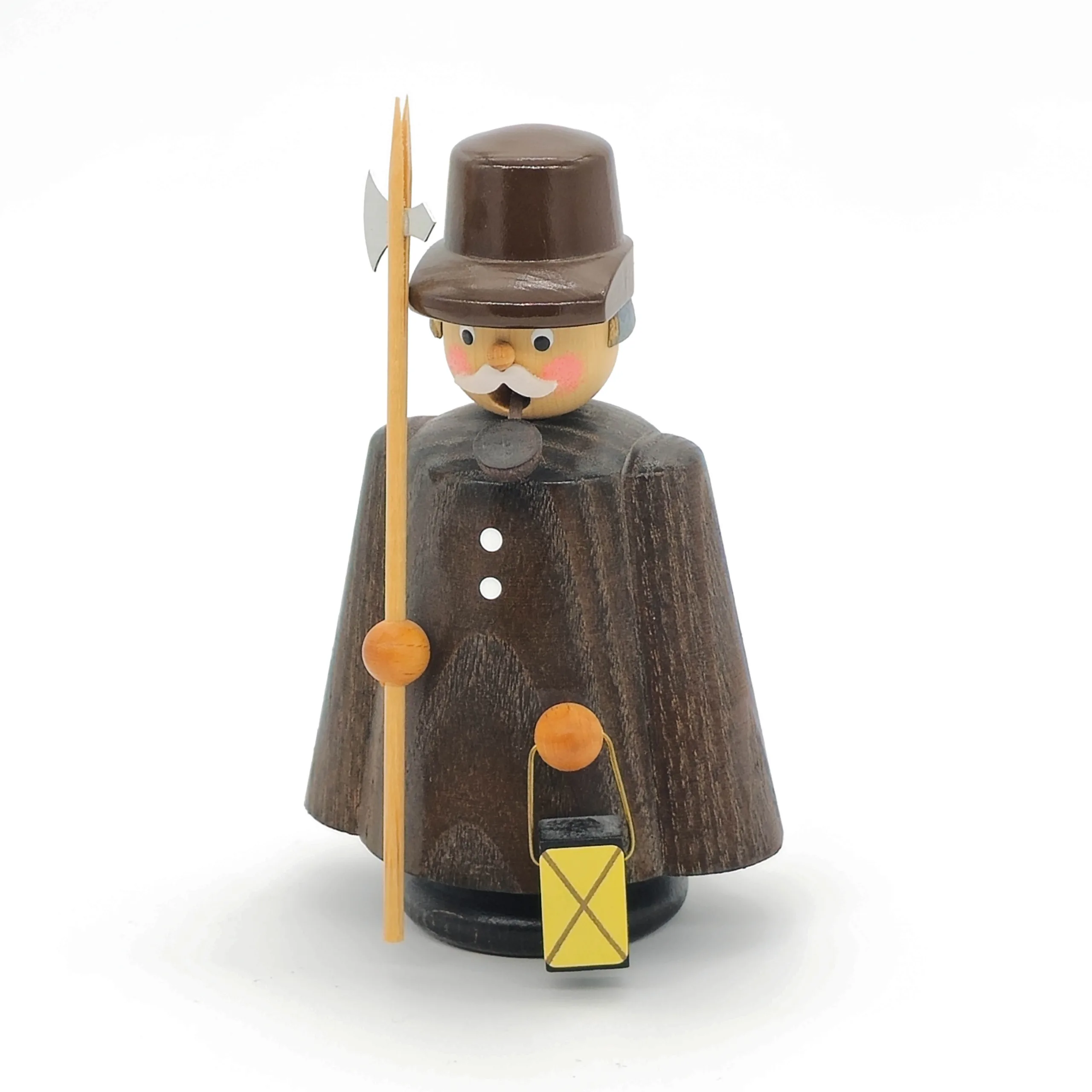 Räuchermann aus Holz in Form eines Wächters