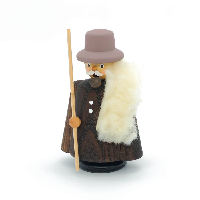 Räuchermann aus Holz in Form eines Schäfers
