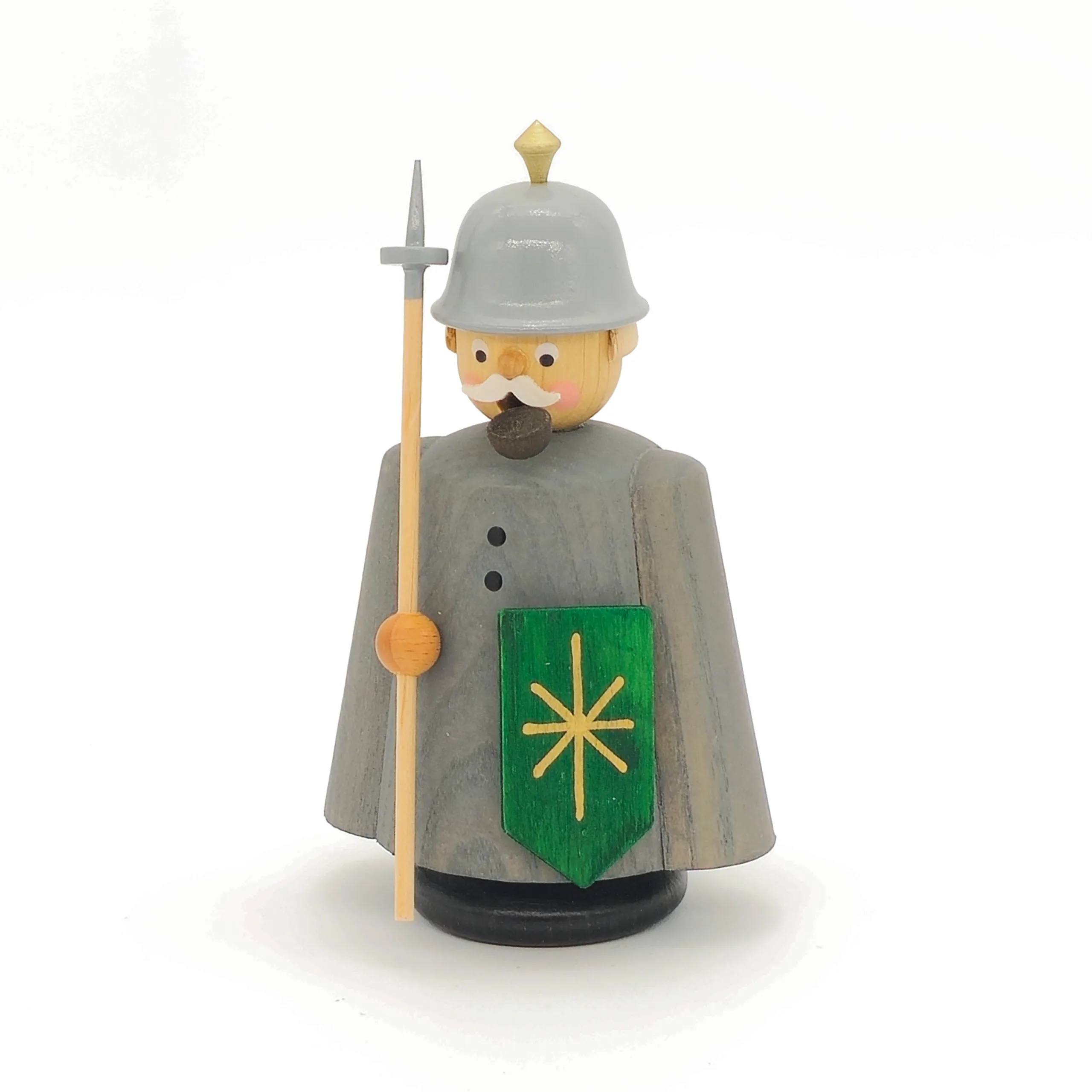 Räuchermann aus Holz in Form eines Ritters