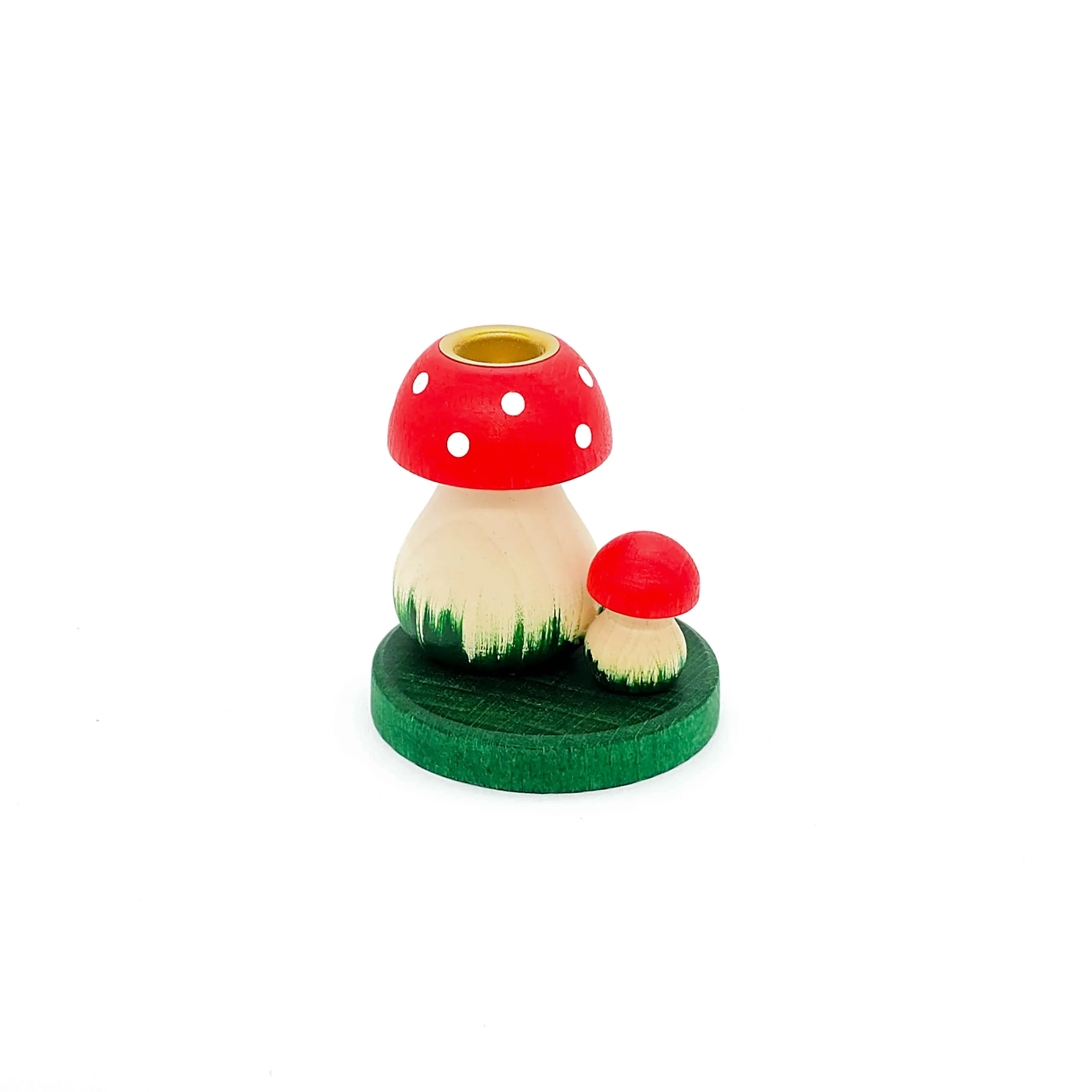 Lichterhalter Pilz aus Holz - Fliegenpilz