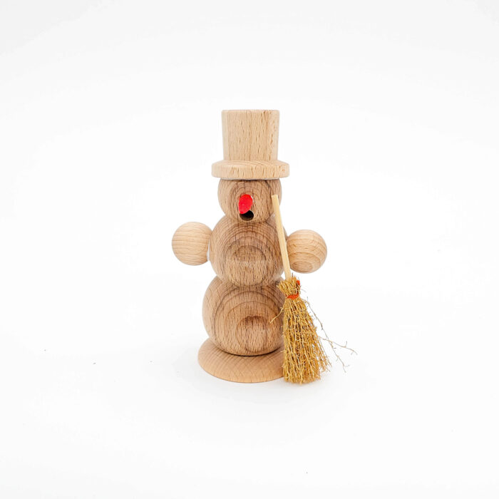 Bastelbeutel Räuchermann Schneemann mit Besen