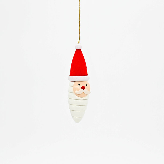 Behang in Form eines Weihnachtsmannkopfes